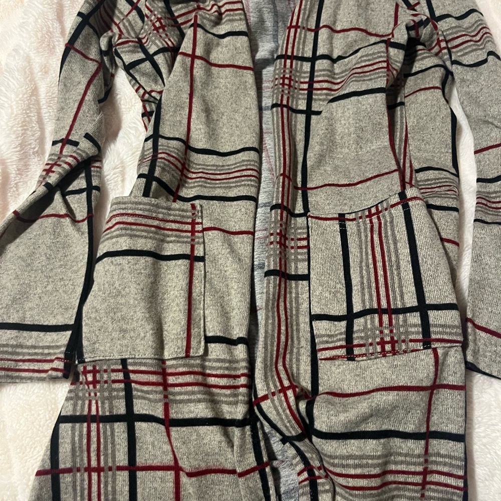 Plaid Cardigan